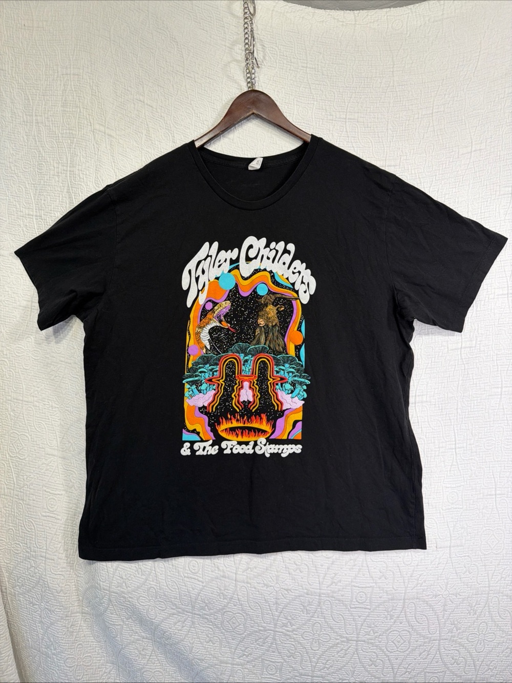 Tyler Childers and the Food Stamps Band Tee Mens Size 3XL Black Cotton T Shirt